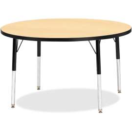 Jonti-Craft Berries Elementary Height Classic Round Color Top Table