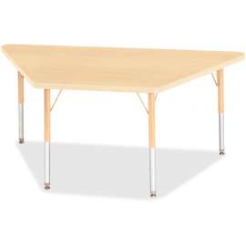 Jonti-Craft Berries Maple Top Elementary Height Trapezoid Table