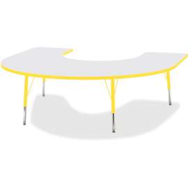 Jonti-Craft Berries Elementary Height Prism Edge Horseshoe Table