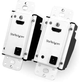 StarTech.com Wall Plate HDMI over CAT5 Extender with Power Over Cable