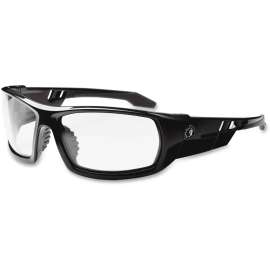 Skullerz Odin Safety Glasses, Black Frame/Clear Lens, Anti-Fog, Nylon/Polycarb