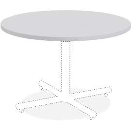 Lorell Hospitality Table Light Gray Round Tabletop