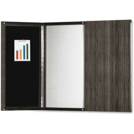 Medina Presentation Board, 48 x 48, White Surface, Gray Steel Frame