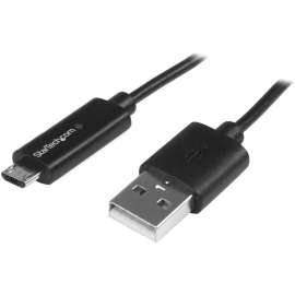 StarTech.com 1m 3 ft Micro-USB Cable with LED Charging Light
