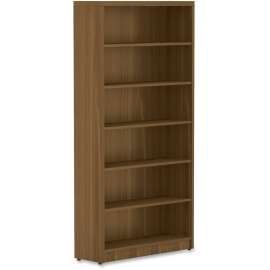 Lorell Chateau Srs Walnut Laminate Bookshelf