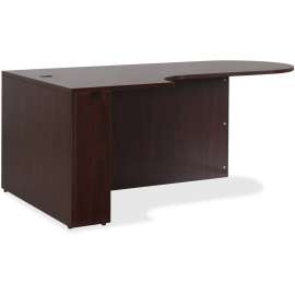 Lorell Essentials Mahogany Laminate Desking