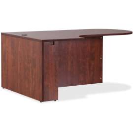 Lorell Essentials Series Cherry Laminate Desking