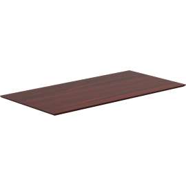 Lorell Wkstn Mahogany Laminate Knife Edge Tabletop