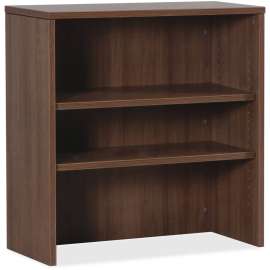 Lorell Essentials Walnut 2-shelf Stack-on Bookcase