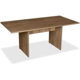 Lorell 2-panel Base RAngler. Walnut Conf. Table