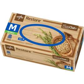 Medline Restore Nitrile Exam Gloves w/Oatmeal