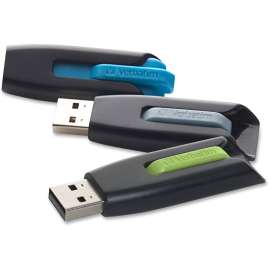 Verbatim - Store 'n' Go™ V3 16 GB Assorted Color USB 3.2 Flash Drive (3 per Pack)