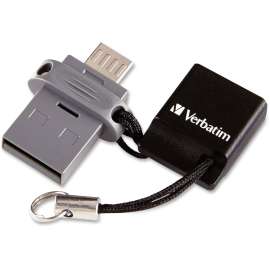 Verbatim - Store 'n' Go™ 64 GB Black OTG USB 2.0 Flash Drive for Micro USB (1 per Pack)