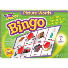 Trend Picture Words Bingo Game