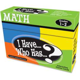Teacher Created Res. 1&2 I Have Who Has Math Game