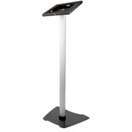 StarTech.com Secure Tablet Floor Stand - Security lock protects your tablet from theft and tampering - Supports iPad and other 9.7" tablets - Fixed Height of approx. 42" (1060 mm) - Built-in cable management - Covered Home button - TAA compliant - Thread