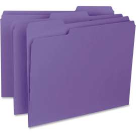 Bus. Source 1/3-cut Colored Interior File Folders