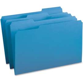 Bus. Source 1/3-cut Tab Legal Colored File Folders