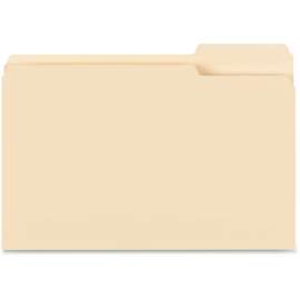 Bus. Source 1/3-cut Tab Legal Manila File Folders