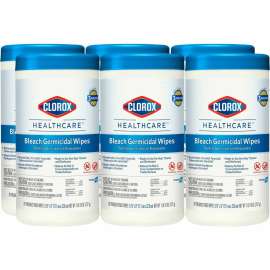 Clorox Healthcare Bleach Germicidal Wipes, 70 Wipes/Canister