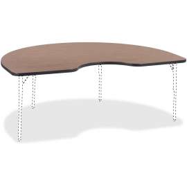 Lorell Medium Oak Kidney-shape Activity Tabletop
