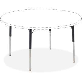 Lorell Class Table Std-height Silver Upper Leg Kit