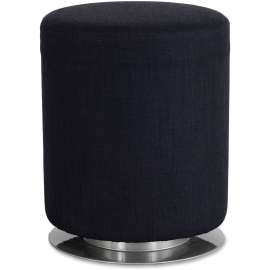 Swivel Keg Seating, Supports up to 250 lbs., Black Seat/Black Back, Silver Base