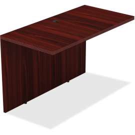 Lorell Contemporary Mahogany Laminate Desking