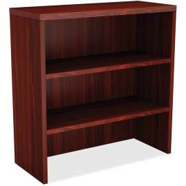 Lorell Chateau Mahogany Laminate Stack-on Bookcase