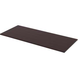 Lorell Quadro Wkstn Espresso Lam Str Edge Tabletop