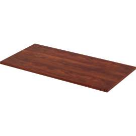 Lorell Workstation Straight Edge Cherry Tabletop