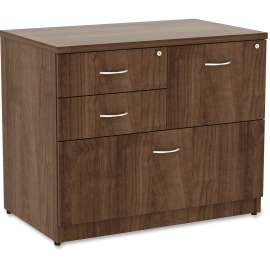 Lorell Essentials Walnut 4-drawer Lateral File