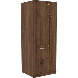 Lorell Essentials Srs Walnut Tall Storage Cabinet