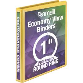 Samsill Economy Round-Ring View Binder