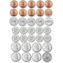 Ashley Prod. US Coin Money Set Die-cut Magnets