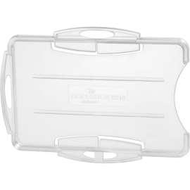 DURABLE® Open Style Single ID-Card Holder, Transparent, 10/Box