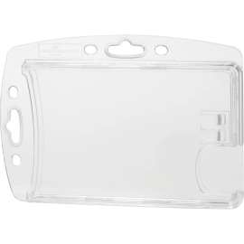 DURABLE® Shell Style Dual ID-Card Holder, Transparent, 10/Box