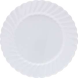 WNA Comet Classicware Hvywt Plastic White Plates