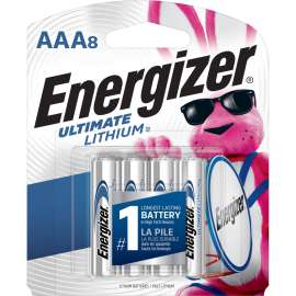 Ultimate Lithium AAA Batteries, 1.5V, 8/Pack