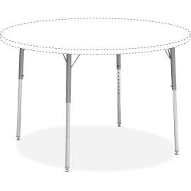 Lorell Class Table Std-height Silver Upper Leg Kit