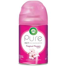 Freshmatic Ultra Automatic Pure Refill, Tropical Flowers, 5.89 oz Aerosol, 6/Carton