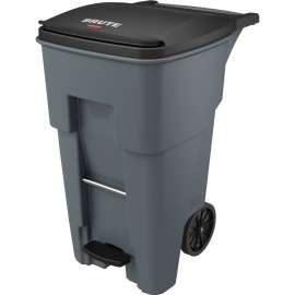 Brute Step-On Rollouts, Square, 65 gal, Gray