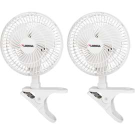 Lorell 6" Personal Clip-On Fan