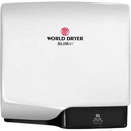 SLIMdri Hand Dryer, Aluminum, White