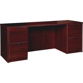 Lorell Prominence 2.0 Mahogany Laminate Desking