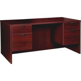 Lorell Prominence 2.0 Mahogany Laminate Desking