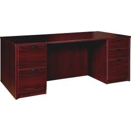 Lorell Prominence 2.0 Mahogany Laminate Desking