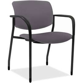 Lorell Stack Chairs with Vinyl Seat & Back