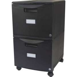 Storex Ind. 2-Drawer Locking Mobile Filing Cabinet