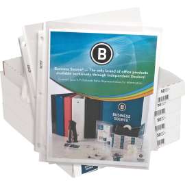 Bus. Source Top-Loading Poly Sheet Protectors
